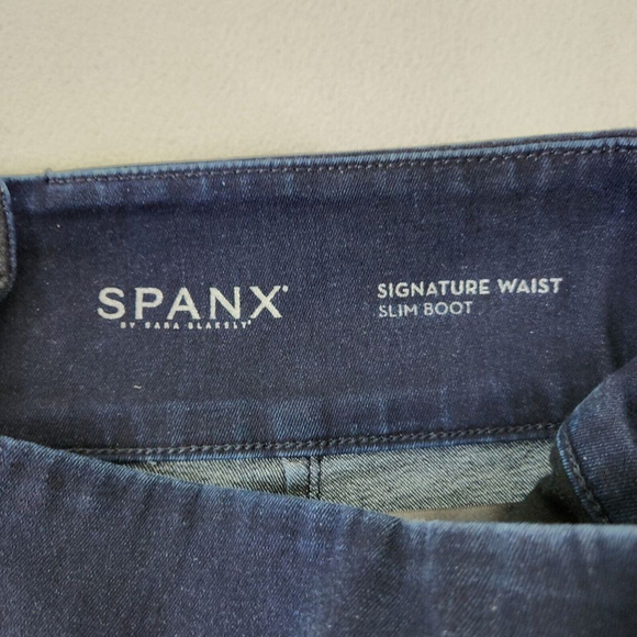 SPANX Women's High Rise Jeans - Dark Blue - Picture 9 of 13